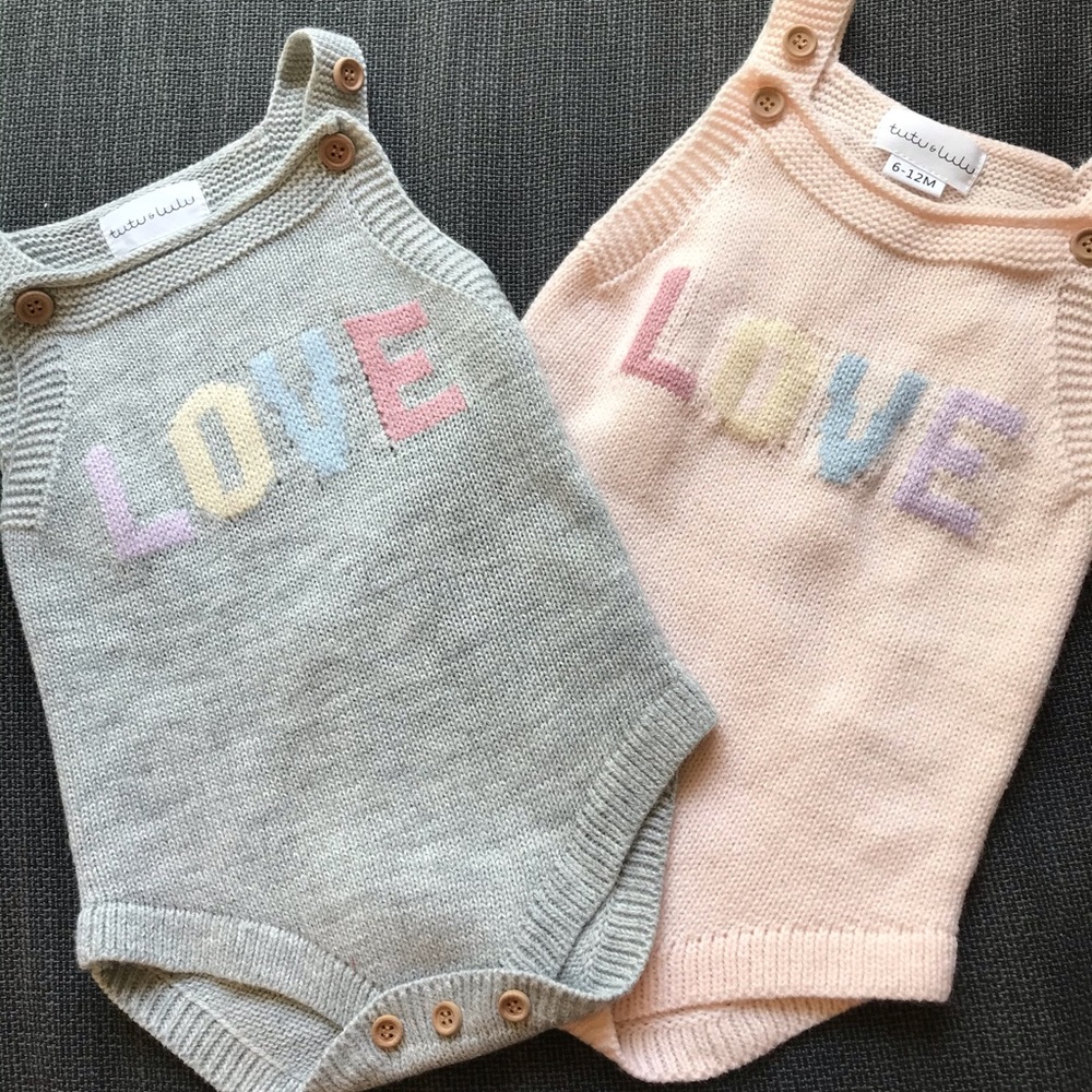 Tutu&lulu knit onesies